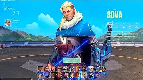 Sova Agent Select Animation In Valorant