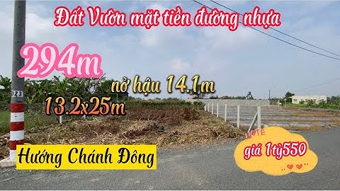 Đất Cần Giuộc Giá Rẻ | 294m đất vườn nằm mặt tiền đường nhựa khu vực chuyển thổ code đẹp.