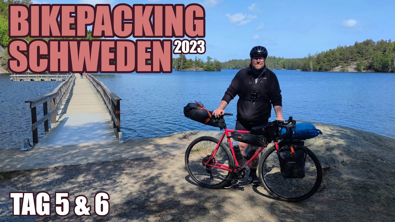 Schweden Bikepacking 2023 - Tag 5 & 6 - Bahndamm / Seen / Borås - YouTube