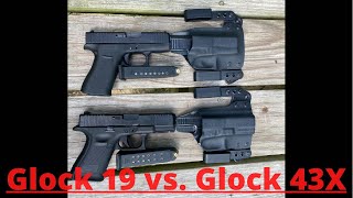 Glock 19 vs Glock 43x