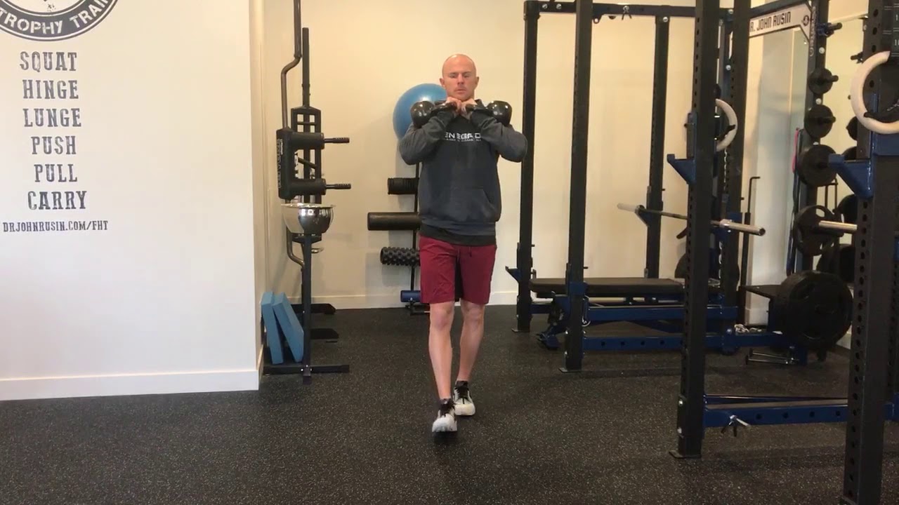 Double Kettlebell Front Racked Loaded Carry YouTube