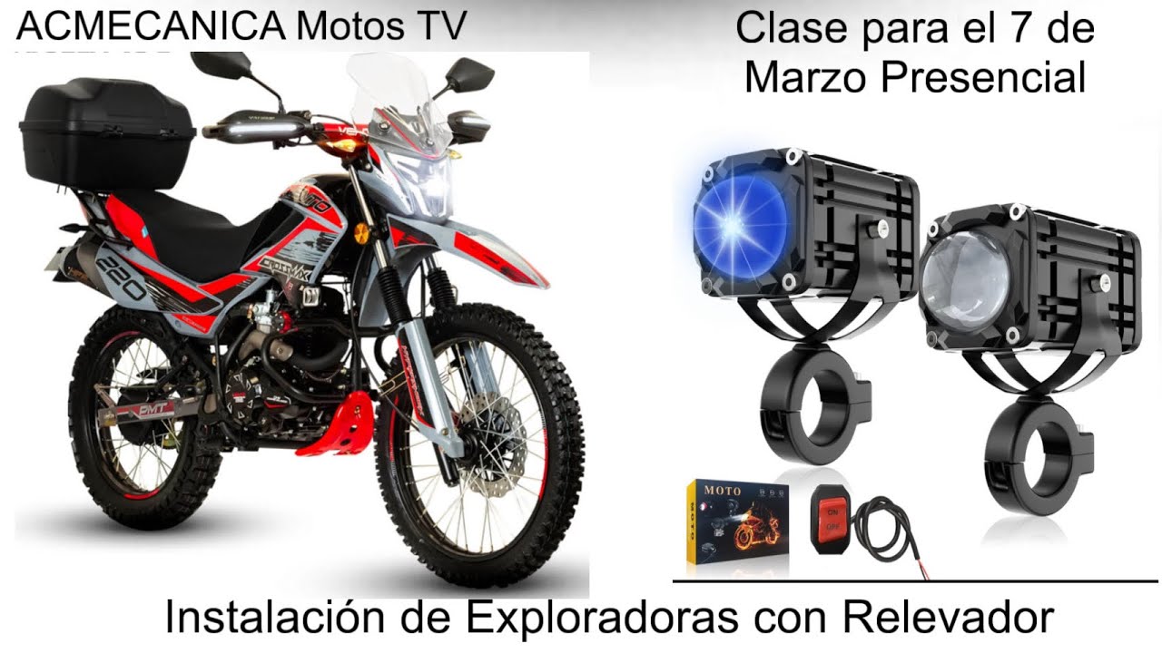 Parte 4  Instalacion de exploradoras en la  Motocicleta