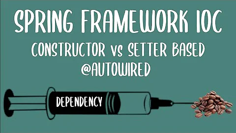 IoC , Autowired & Dependency Injection Constructor vs Setter Injection | Java Spring Boot Framework
