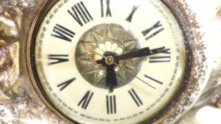 LANSHIRE T3 22KT GOLD ELECTRIC MANTEL CLOCK