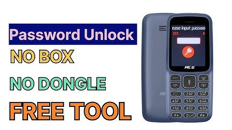 Itel Ace 2 Password Unlock/ Flashing Free Tool