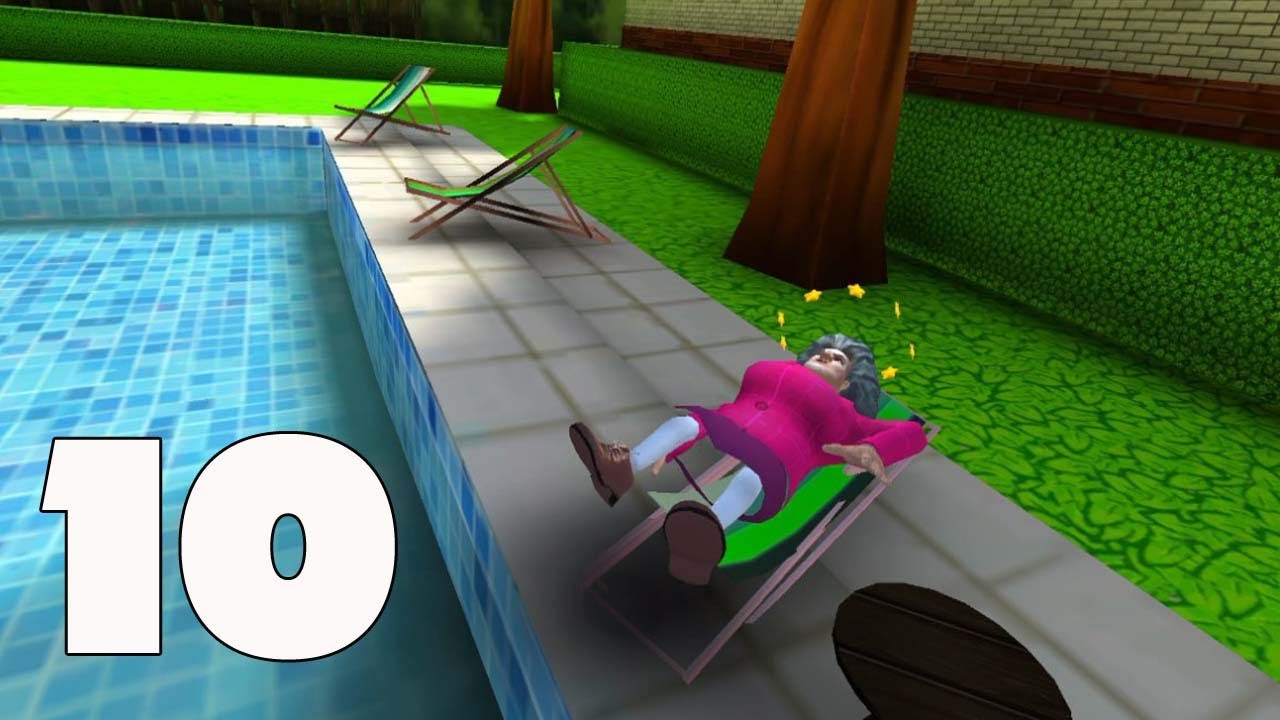 Scary Teacher 3D level 10 - Gameplay Walkthrough Part 10 |sun bath disaster |