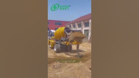 LUTON self loading concrete mixer is most cost effective machine for small and medium projects.