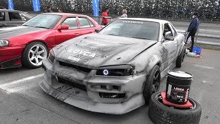 R34 SKYLINE FESTIVAL 2020 会場の様子①（ドリフトコース） R34スカイライン祭り