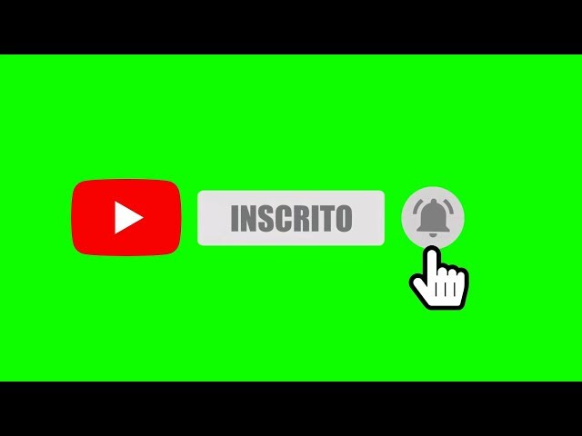 Inscreva-se Chroma Key - Deixe o like, Play / Green Screen, Fundo