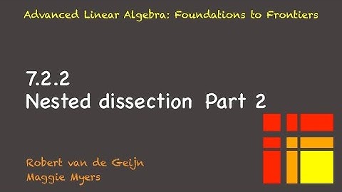7.2.2 Nested dissection, Part 2