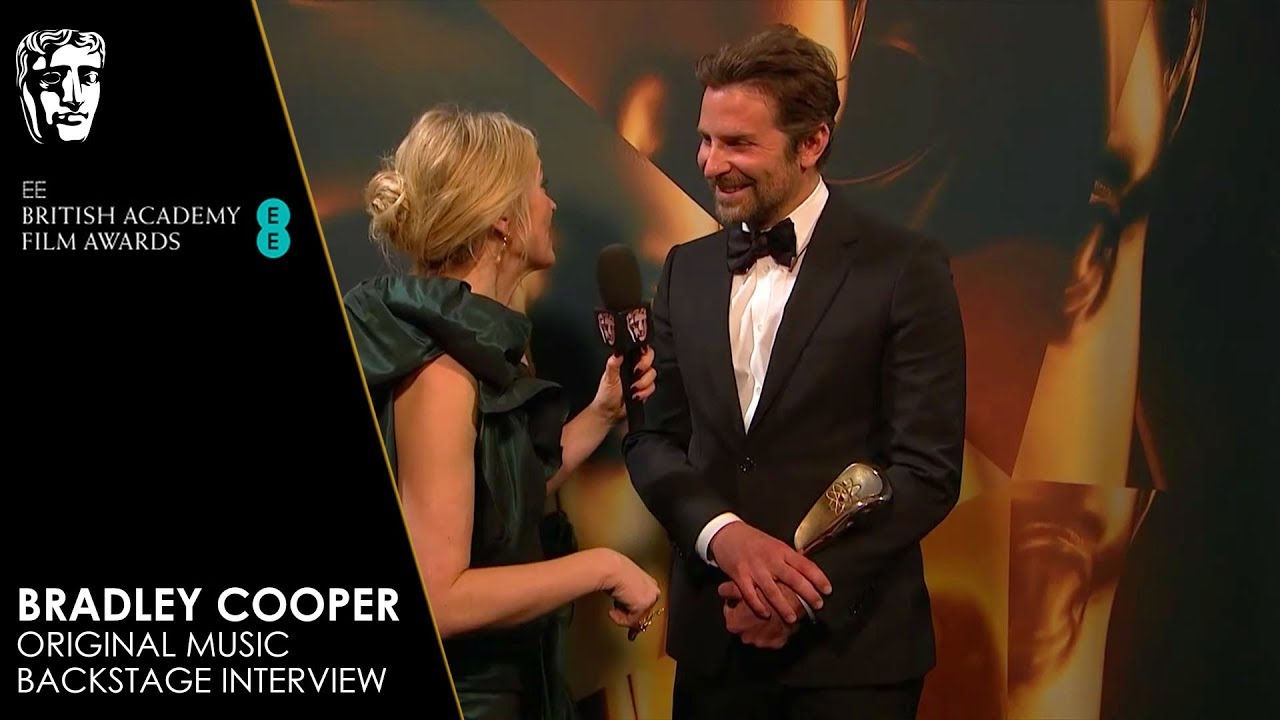 Bradley Cooper Reacts to Winning Original Music for A Star Is Born | EE BAFTA Film Awards 2019