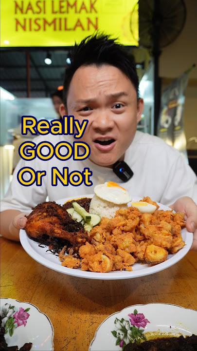 Trying Malaysia NasiLemak Nismilan! #reallygoodornot #hungrysam #foodreview #nasilemak #malaysiafood