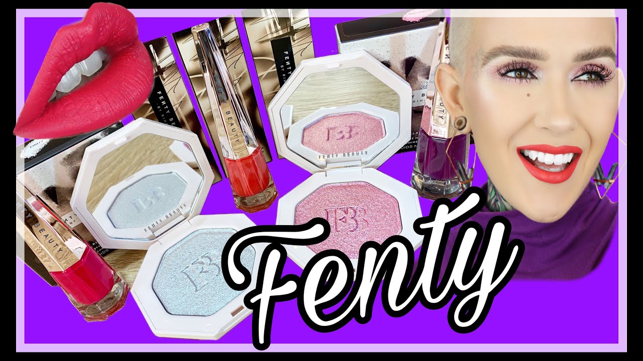 New Fenty Beauty Stunna Lip Paints Freestyle Killawatt Highlighters Youtube