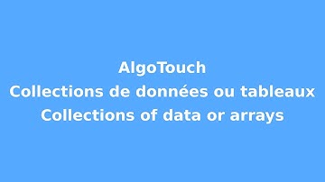 AlgoTouch tutorial: collections or arrays