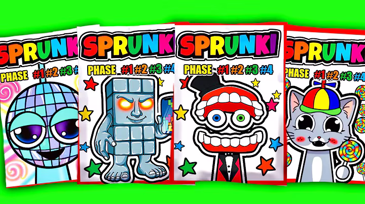 🌈SPRUNKI Blind Bag OC Caine, Brainrot, Lollipop Cat  ASMR Phase 1vs2vs3vs4, Squishy