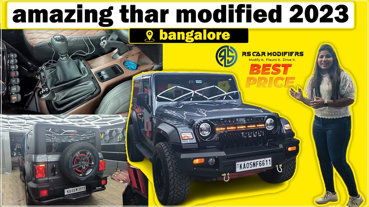 MAHINDRA THAR MODIFIED IN BANGALORE| Again & Again Thar | 2023||THAR