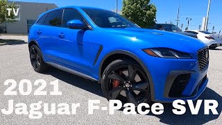 21 Jaguar F Pace Svr Ultra Blue The Best Color Youtube