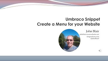 Create a Menu for your Umbraco 8 Website