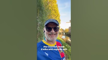 Day 2112 Run Streak: 8 miles with negative splits…happy with that! #runstreak #runner #run