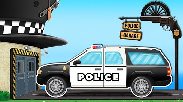 Kids Playtime | Rusty Car Garage | Police SUV | Police Car | Street Vehicles
