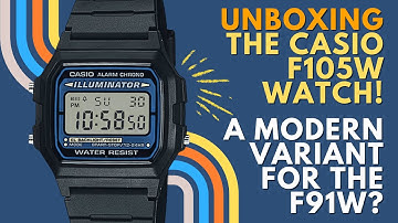 Casio F105W Unboxing | The modern Reinterpretation of the Casio F91W