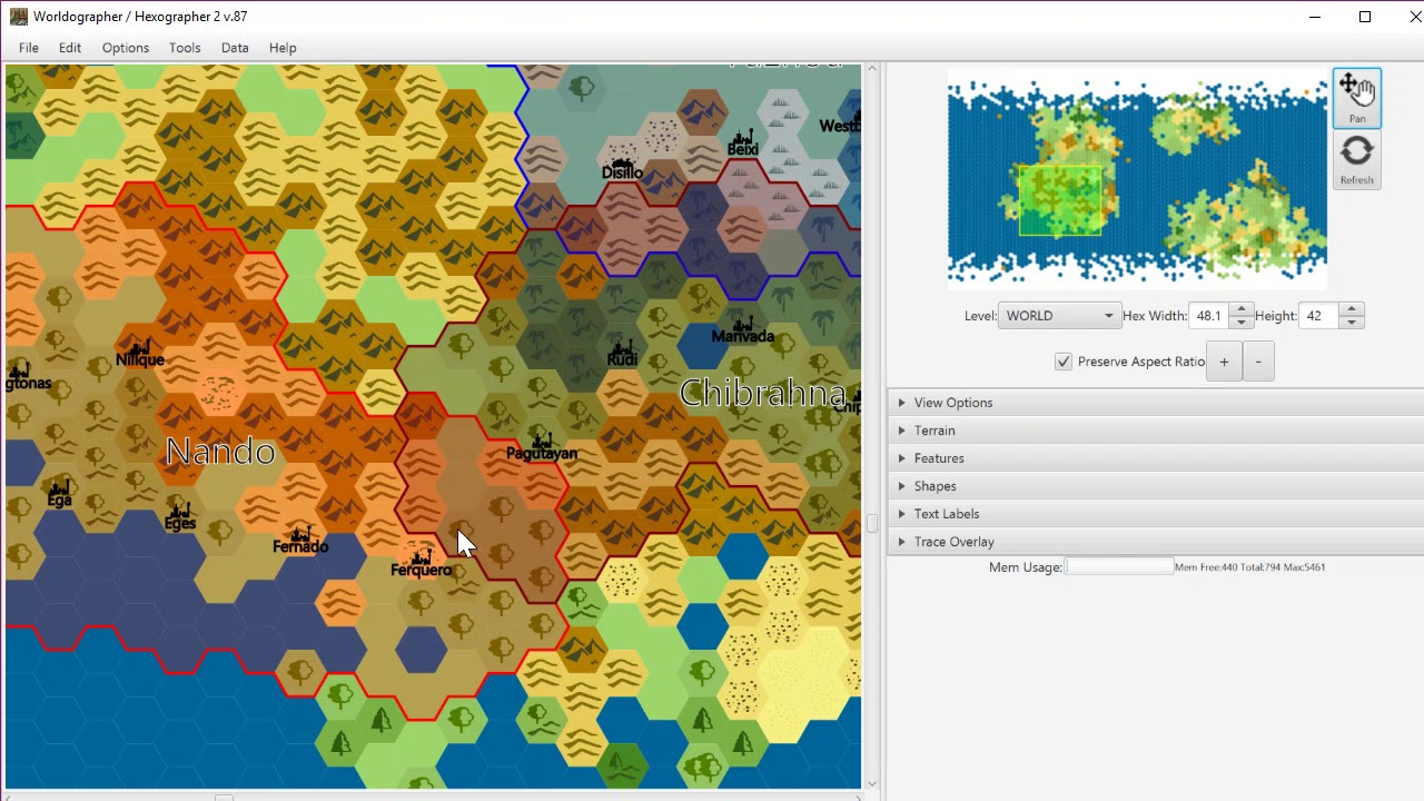 worldographer map key 2 square grid demo youtube