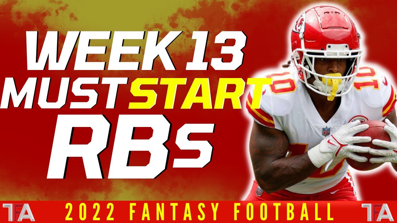 Fantasy Football Start 'Em Sit 'Em 2022 NFL Week 13: Running back rankings