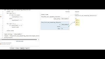 DSA Code Flow 🚀 | First Non-Repeating Character in Python | FAANG Coding Prep