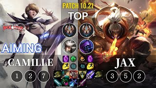 KT Aiming Camille vs Jax Top - KR Patch 10.21