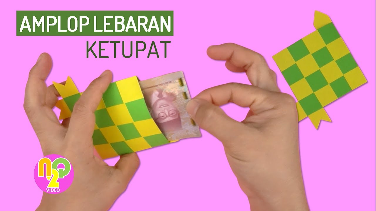 Cara Membuat Amplop Lebaran dari Kertas Origami/HVS Bentuk Ketupat