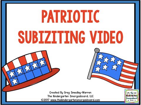 Subitizing Song:  Patriotic (Slower Version)