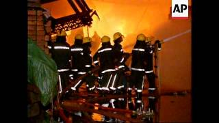 Hong Kong - Fire Guts Timber Yard