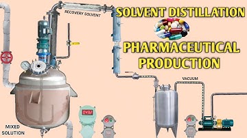 vacuum distillation process|| pharmaceutical industry| solvents seperation process #pharmaceutical