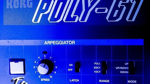 Korg Poly 61 Original sounds and creating some new sounds. (No Talking)