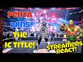 Streamers React! Penta wins the Intercontinenal Title! #wwe #wweraw #wrestling