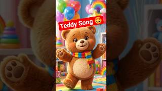 🧸 Teddy Bhallu Dance Song 🥁 | Fun Hindi Nursery Rhyme for Kids 🎶#shorts #shortvideo #short #kids