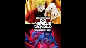 DIO vs Diavolo | #wis #whoistrongest #edit #jojofyp #manga #stands #viralshort #anime #like #share