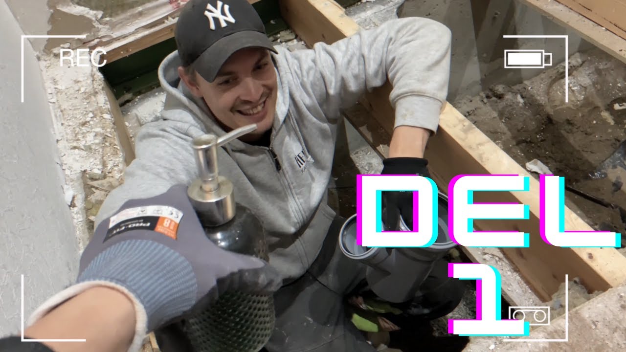 Vi bygger tvättstuga/badrum  (del 1)