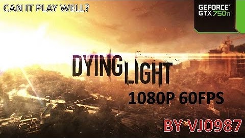 DYING LIGHT GTX 750 TI @1080P 60FPS