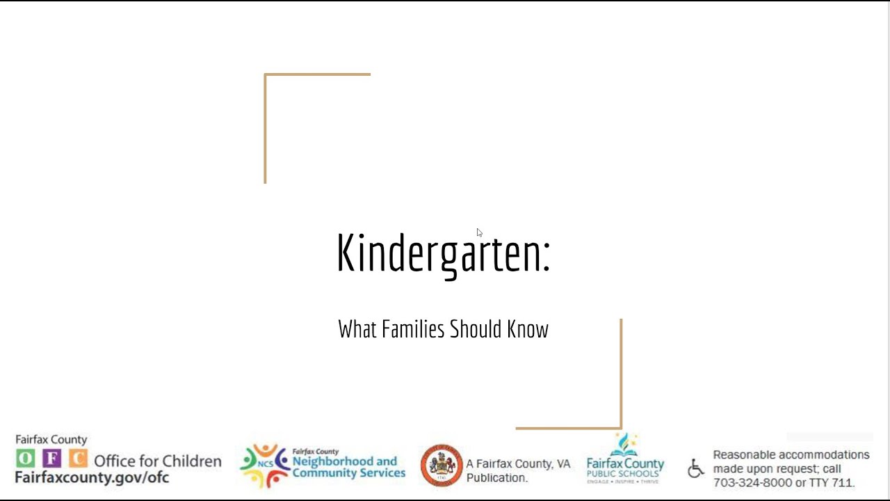 Kindergarten: What Every Family Needs to Know - YouTube