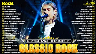 Guns N Roses, Aerosmith, Bon Jovi, Metallica, Queen, AC/DC, U2🔥Best Classic Rock Songs 70s 80s 90s