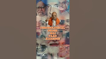 Trick to remember Prime Ministers in Chronological Order🇮🇳