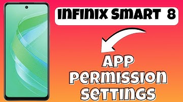 App permission settings infinix Smart 8 || How to set app permissions options || App settings