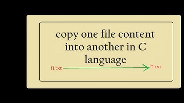 c program to copy the contents of one file to another file | File Handling in C language