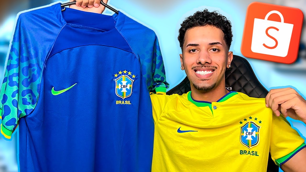 I bought the new Brazil jerseys on Shopee and I've already ruined