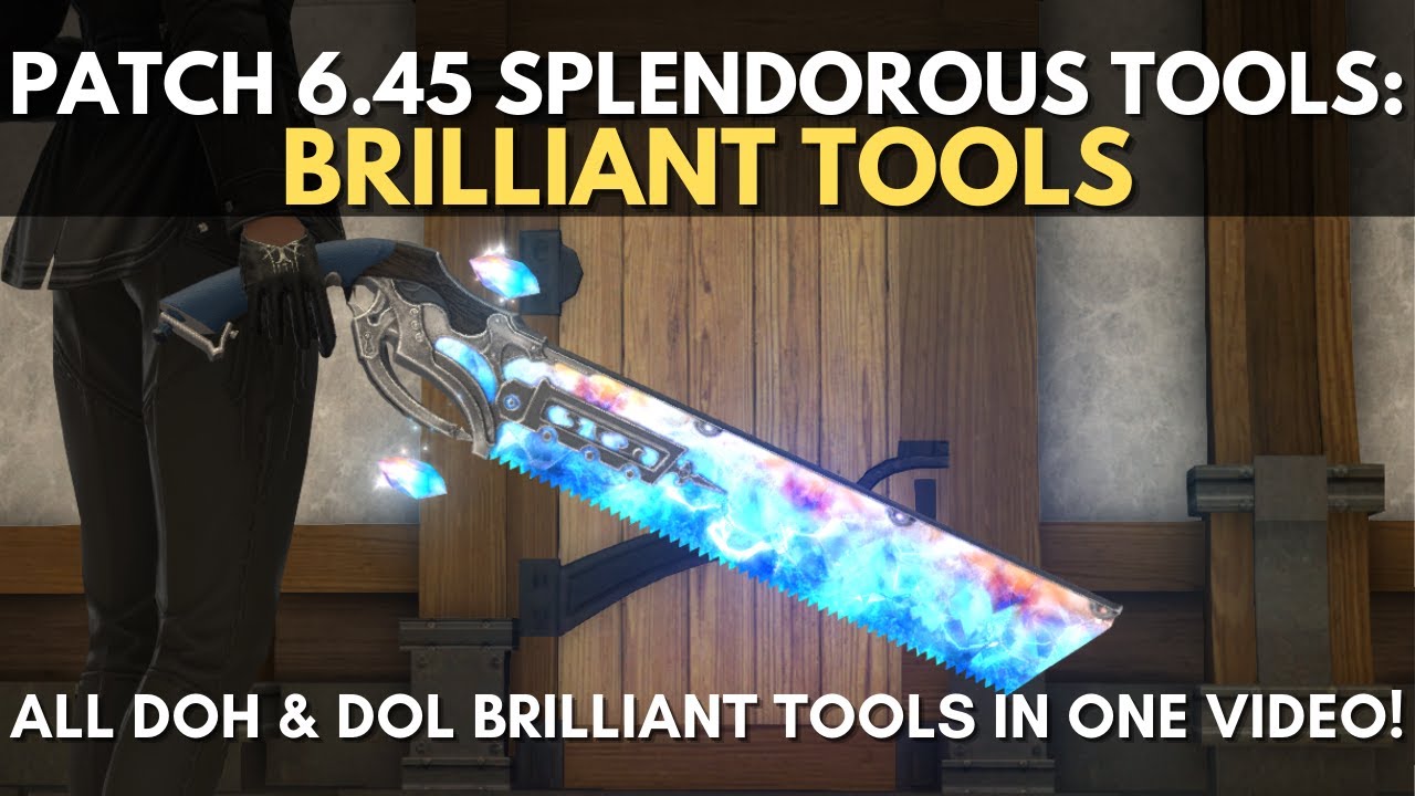 FFXIV Patch 6.45 Splendorous Crafting and Gathering Relic Showcase