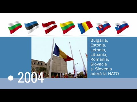 Istoria NATO -- video cronologie (NATO video timeline ROMANIAN)