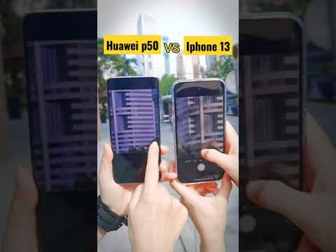 Huawei p50 vs iphone 13 pro camera zoom test