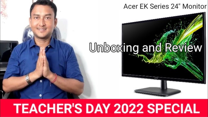 ACER Monitor 24 inch Review - 2ms Response time - 75Hz refresh rate Gaming  Monitor - YouTube
