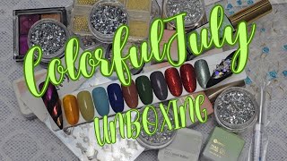 Colorfuljuly  Monthly December Posh Suprise Box | Nail Art Unboxing With Swatches